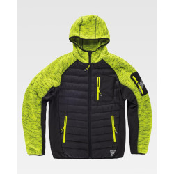 Chaqueta de punto acolchada WORKTEAM S9475 con capucha