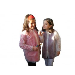 Bata blanca desechable infantil IBP 05/02/100 (Caja 50 unidades)