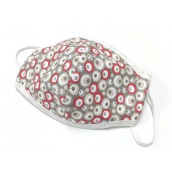 Mascarilla textil doble capa con estampado ojos VLMPCV192