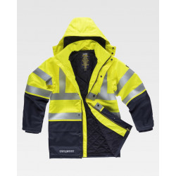 Chubasquero antifrío de alta visibilidad y protección integral WORKTEAM B3795