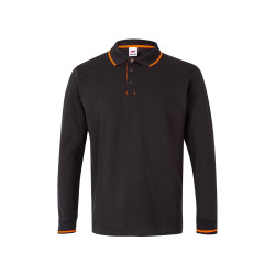 Polo VELILLA 105515 con raya combinada de manga larga 